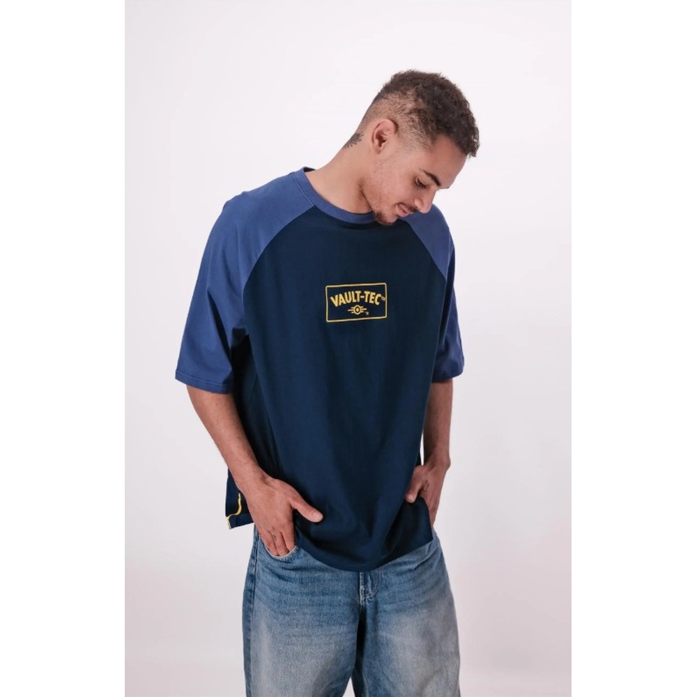 Fallout - Vault Boy Raglan TShirt - Dunkelblau